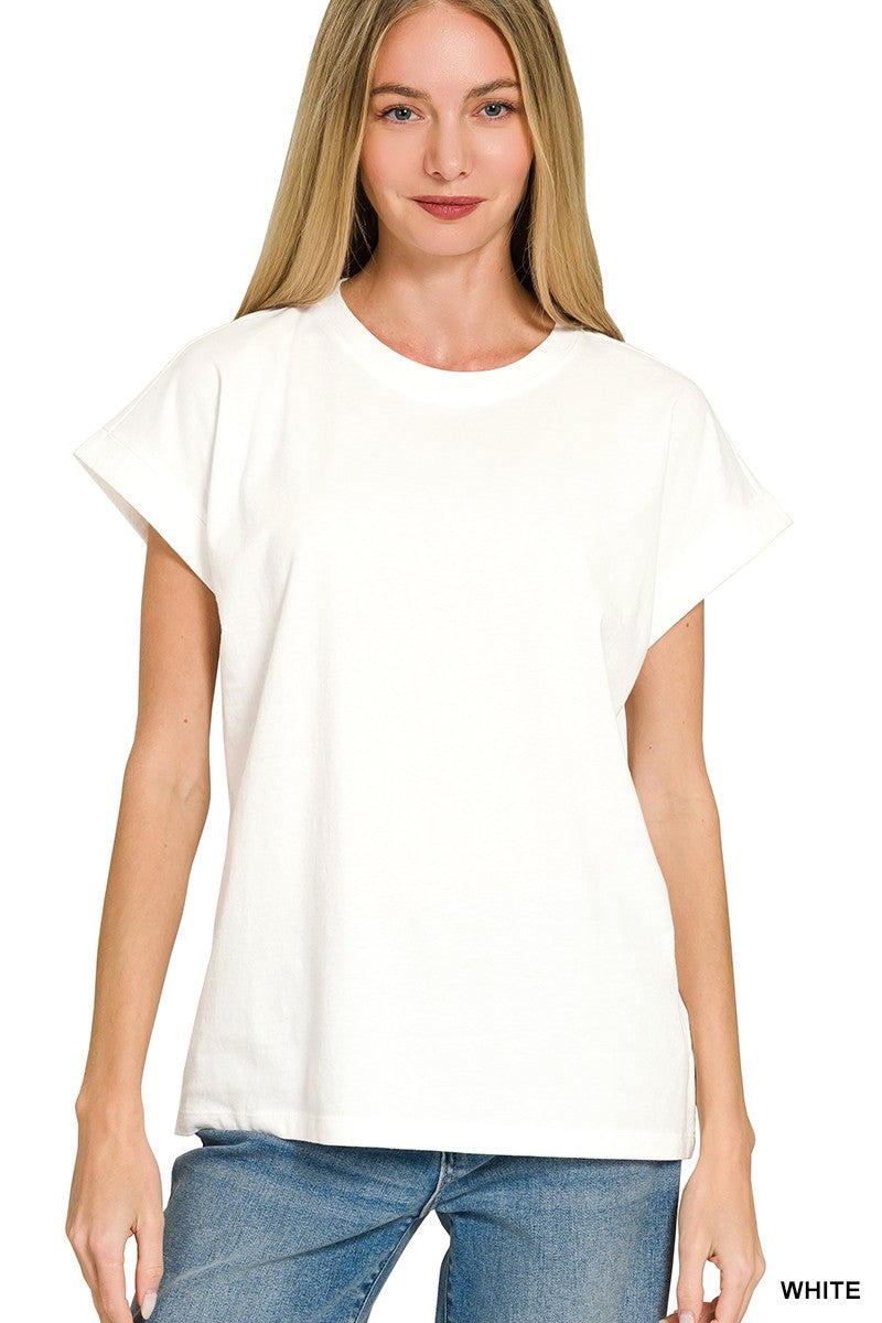 Tempe Folded Sleeve Tshirt