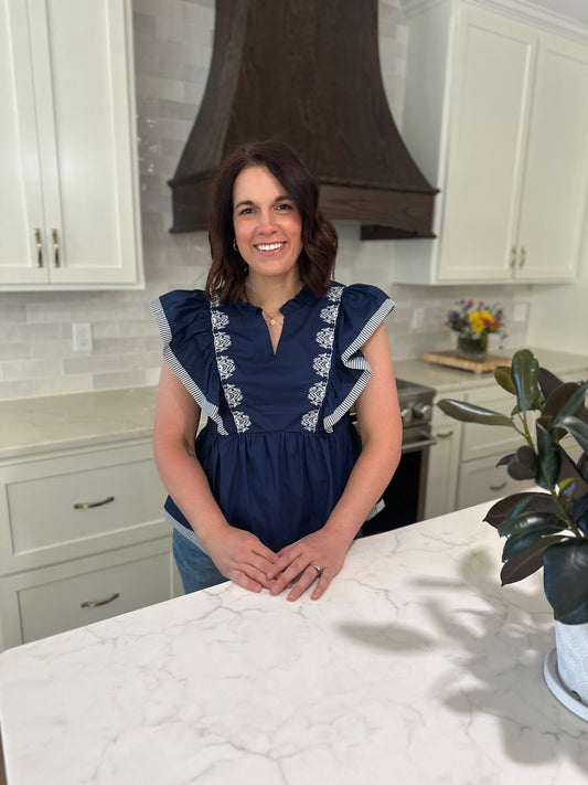 Mableton Ruffle Sleeve Blouse