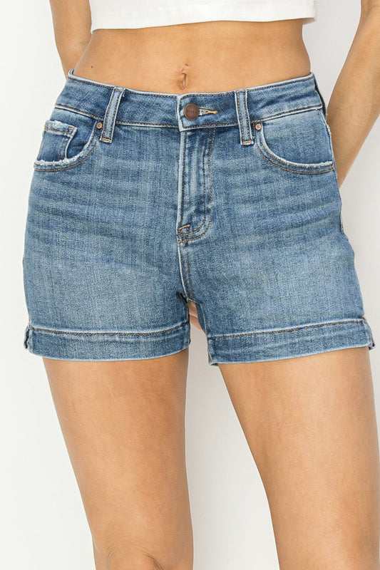 Phoenix Risen High Rise Side Slit Shorts