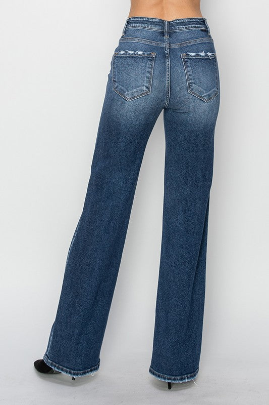 Risen Denton High Rise Straight Jeans