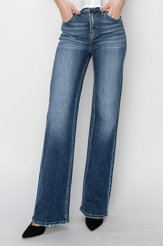 Risen Denton High Rise Straight Jeans