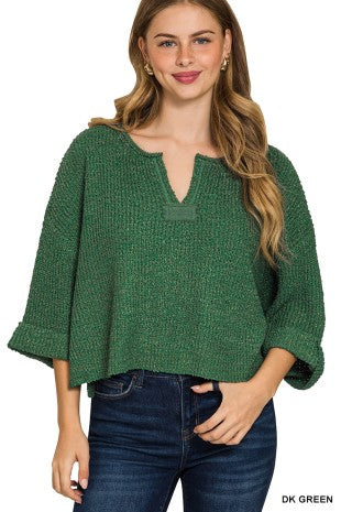 Edge Hill Slit Patch Pullover