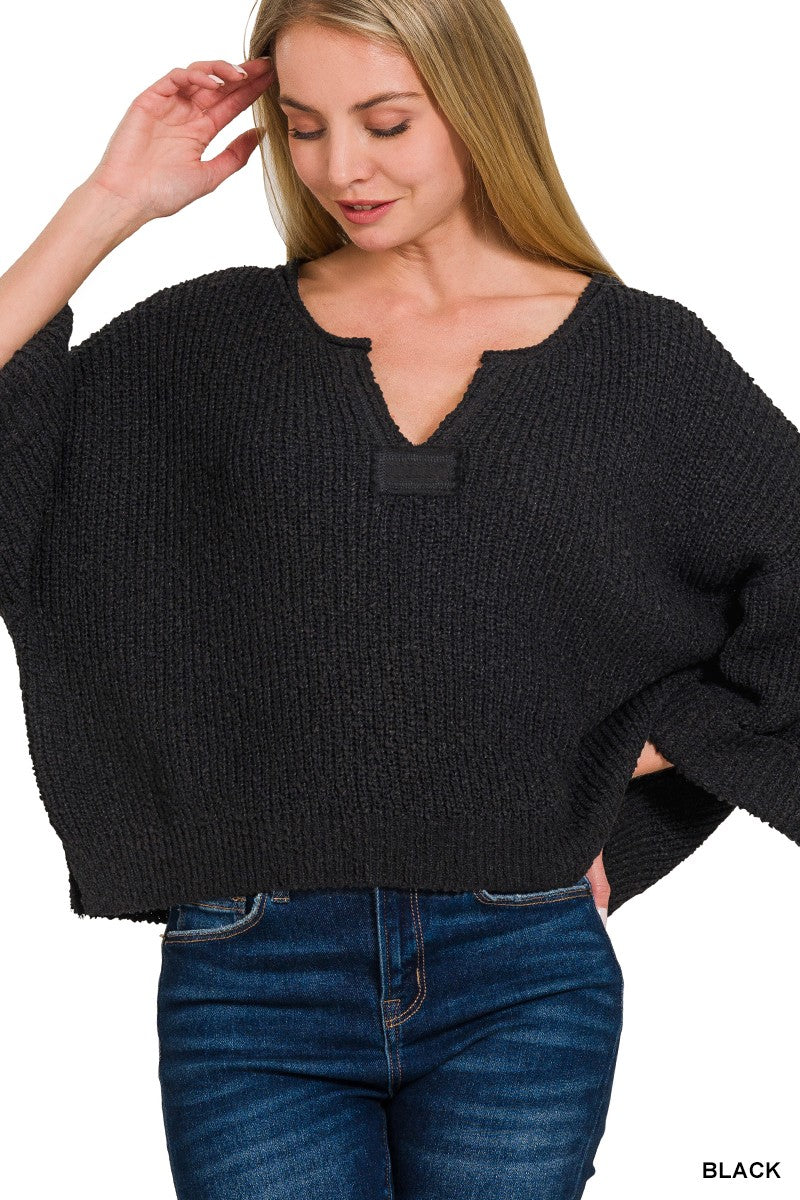 Edge Hill Slit Patch Pullover
