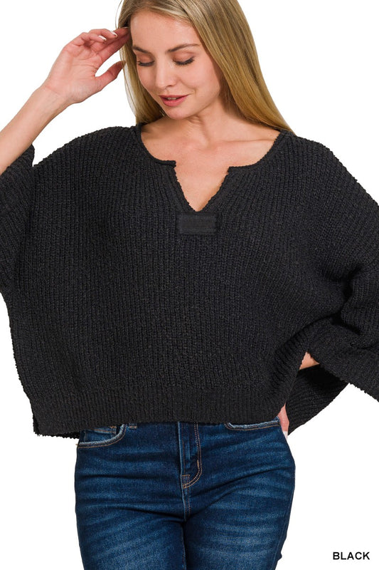 Edge Hill Slit Patch Pullover