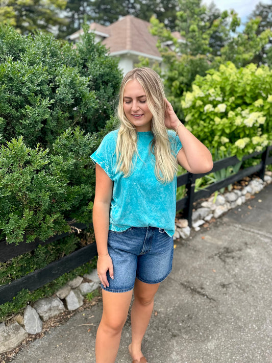 Hudson Acid Wash Tee