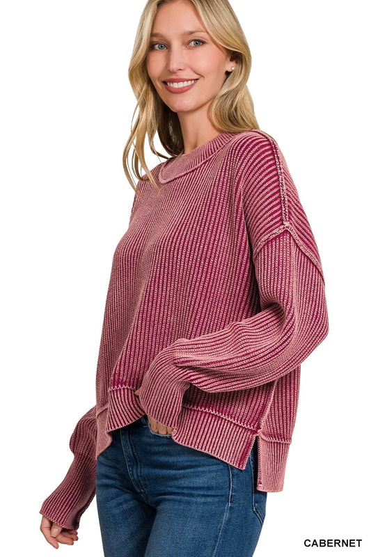 Cape Coral Side Slit Sweater