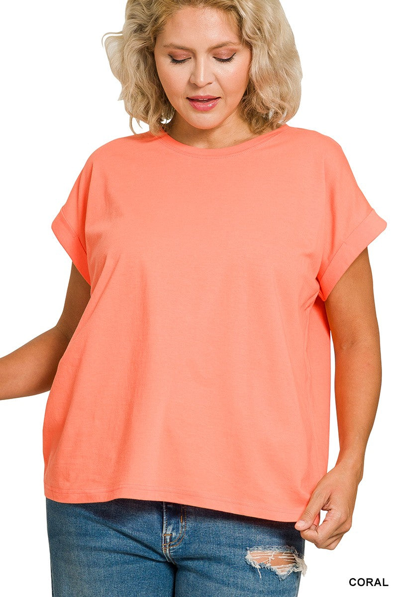 Tempe Folded Sleeve Tshirt