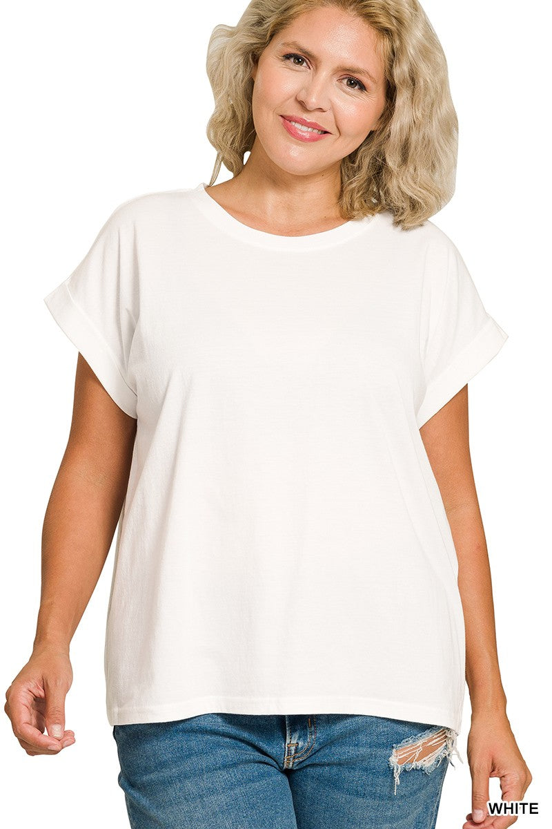 Tempe Folded Sleeve Tshirt
