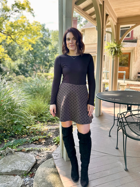 Peoria Polka Dot Skirt