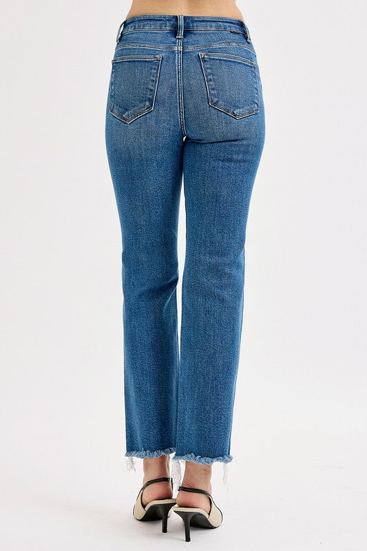 Milwaukee Risen Tummy Control Crop Straight Jeans