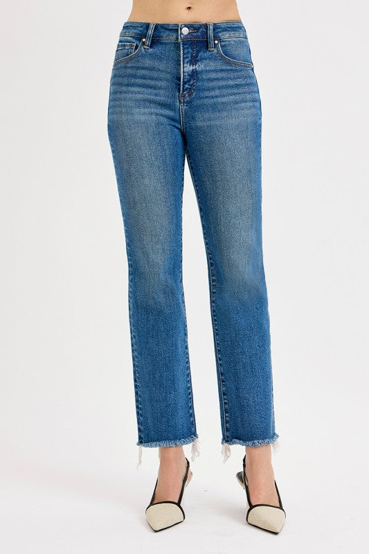 Milwaukee Risen Tummy Control Crop Straight Jeans