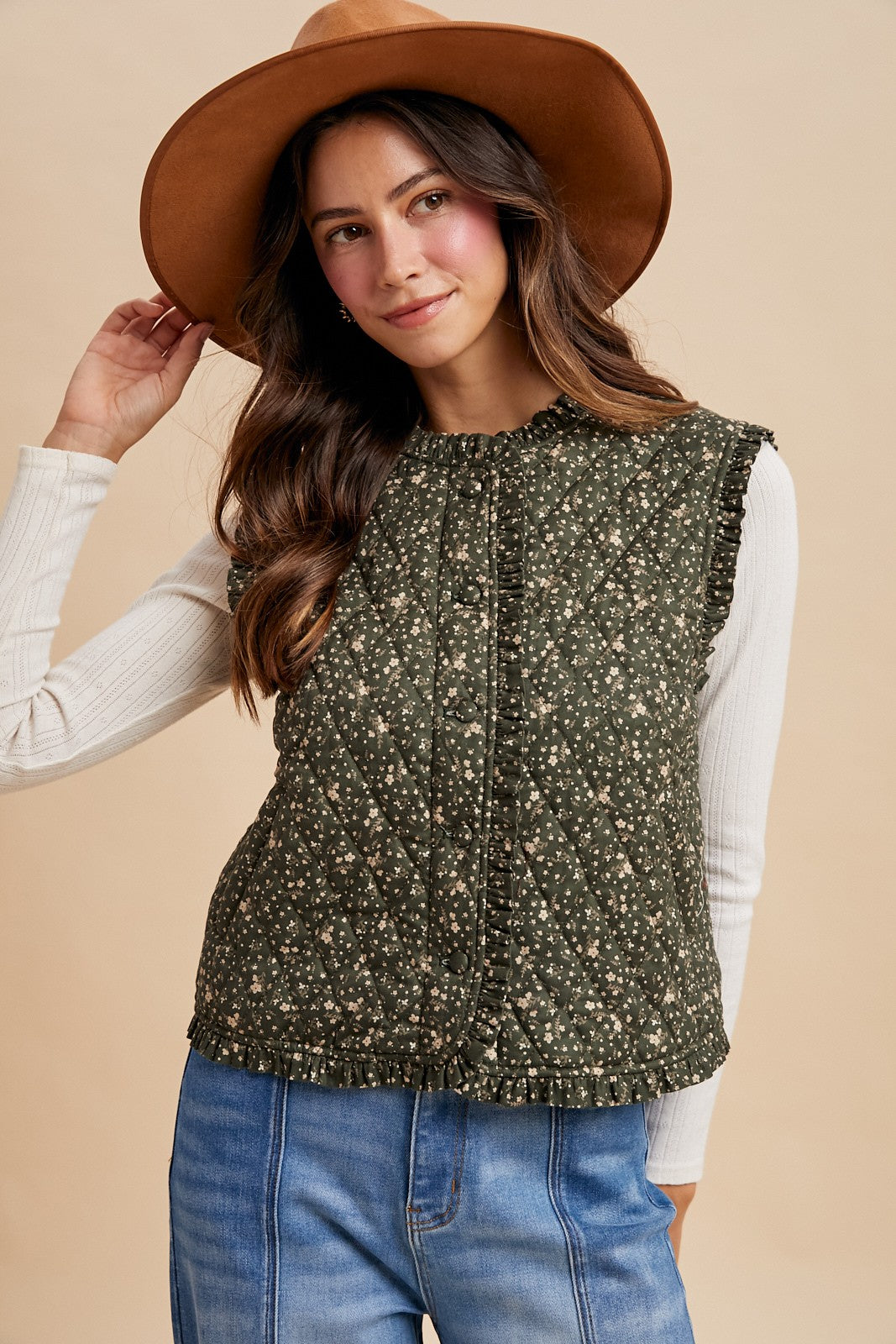Portland Ditsy Floral Vest