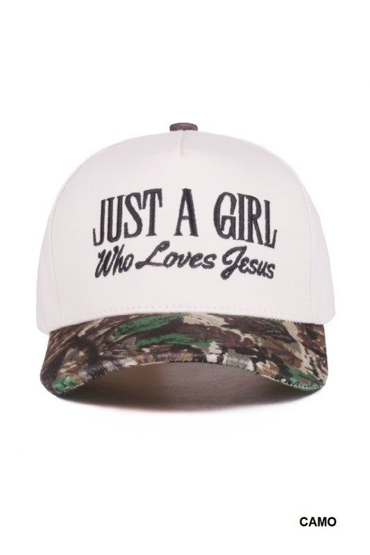 Just A Girl Who Loves Jesus Hat