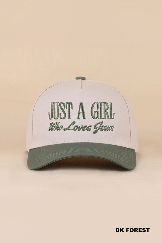 Just A Girl Who Loves Jesus Hat