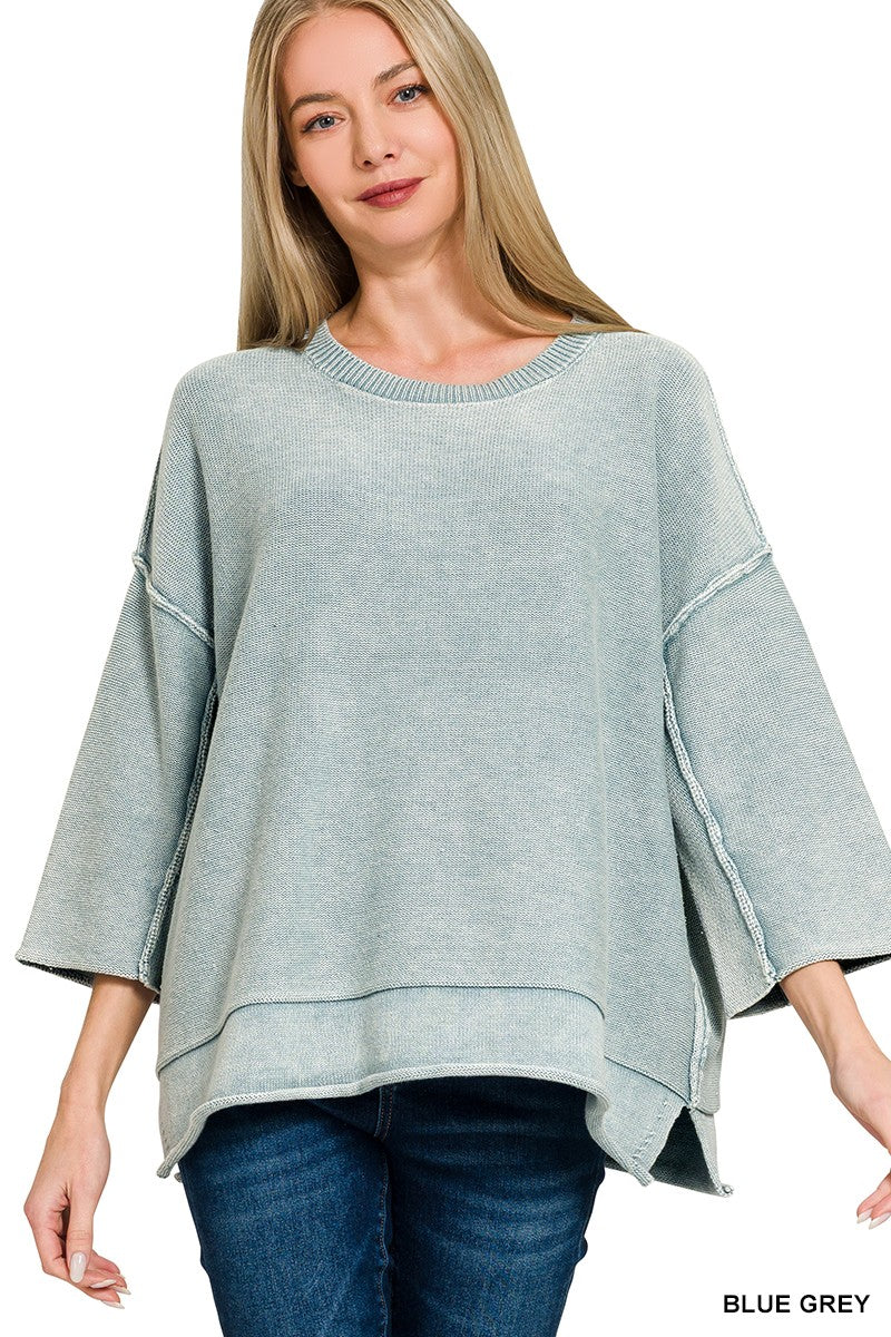 Kearney 3/4 Sleeve Boxy Sweater