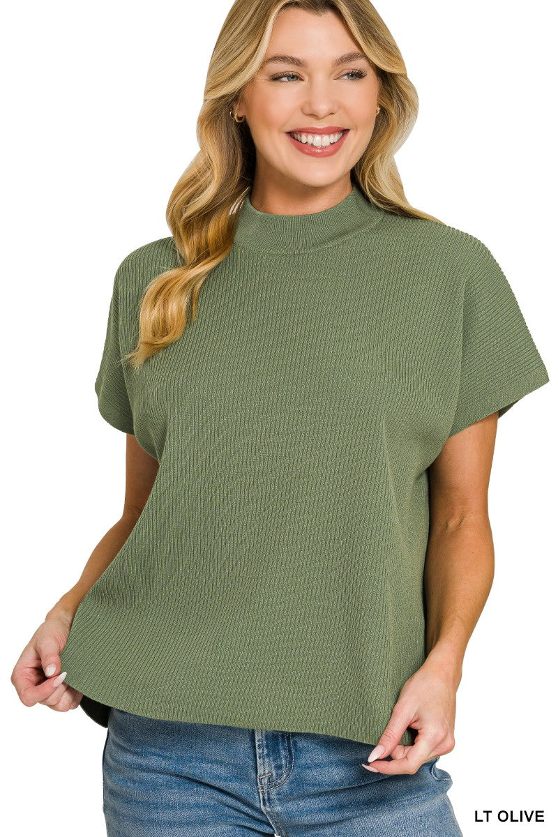 La Vista Mock Neck Sweater Top