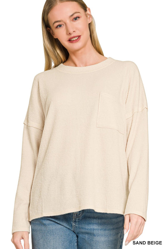 Missoula Ribbed Melange Sweater