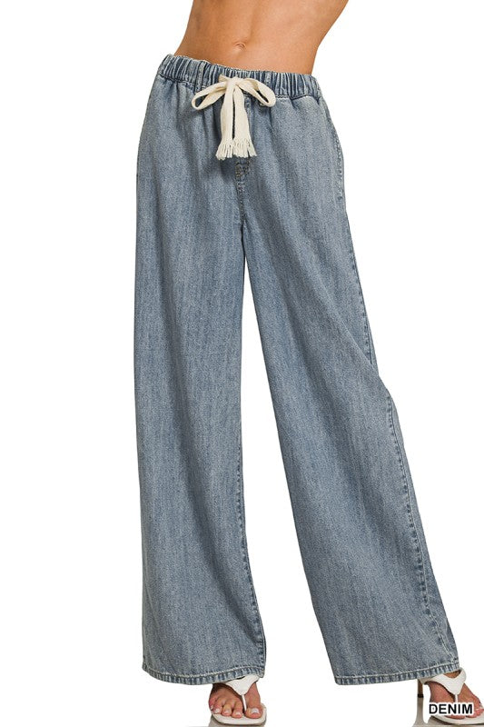 Galway Denim Flowy Pants