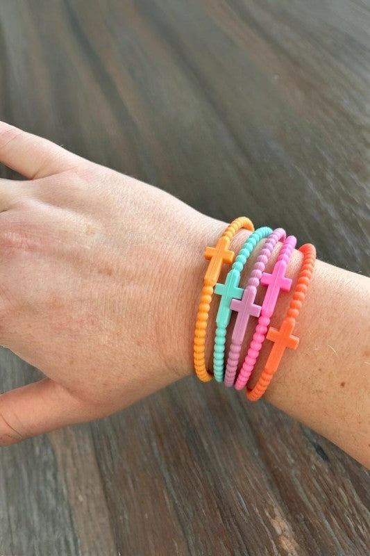 Jesus Cross Silicone Bracelets