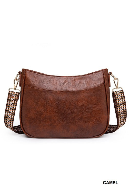 Vegan Leather Messenger Bag