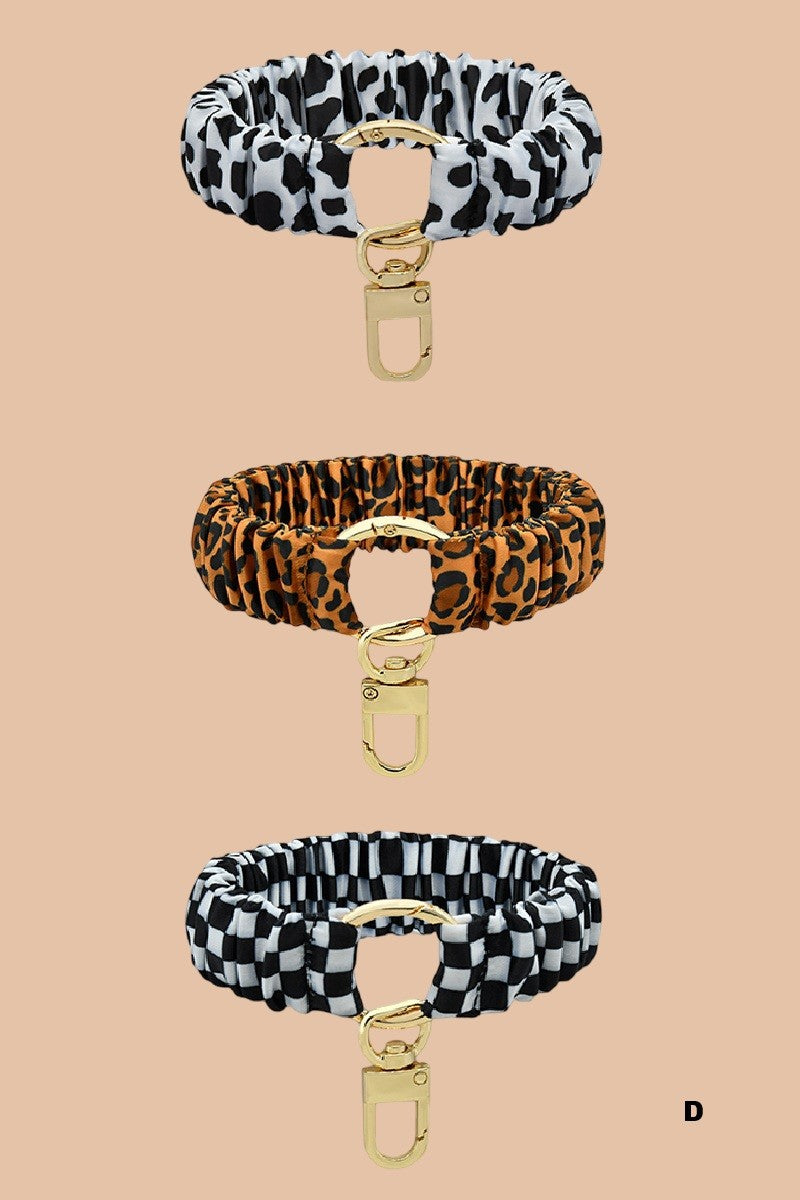 Elastic Scrunchie Keychains