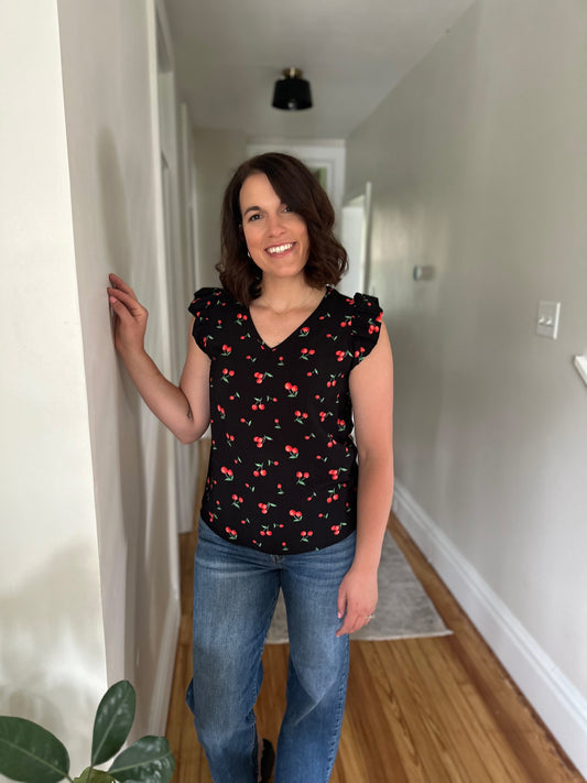 Obert Cherry Blouse