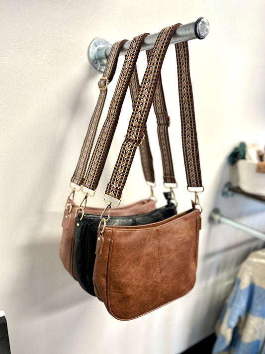 Vegan Leather Messenger Bag