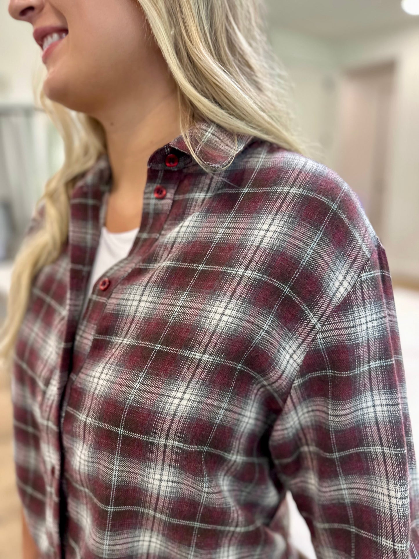 Sandy Springs Plaid Tunic Top