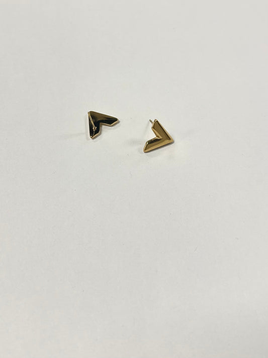 Initial Stud Earrings