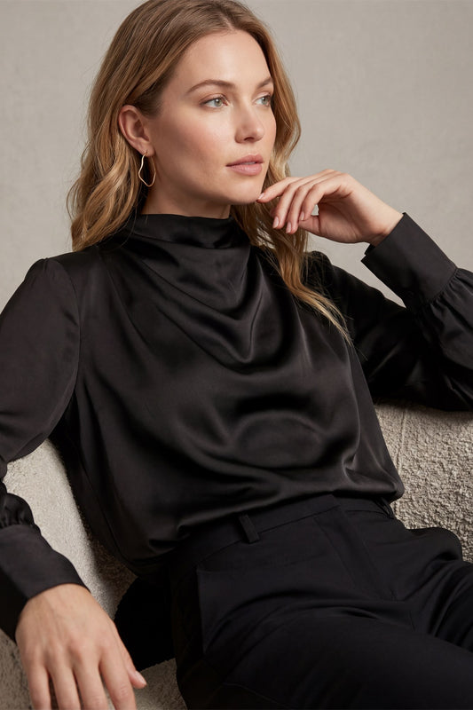 Oakdale Satin Blouse