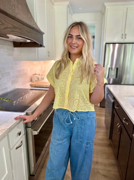Marana Eyelet Top