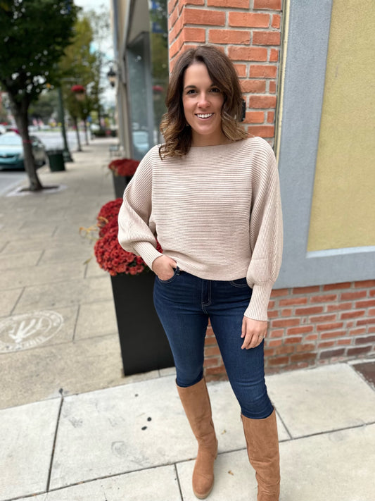 Blissful Days Cropped Sweater