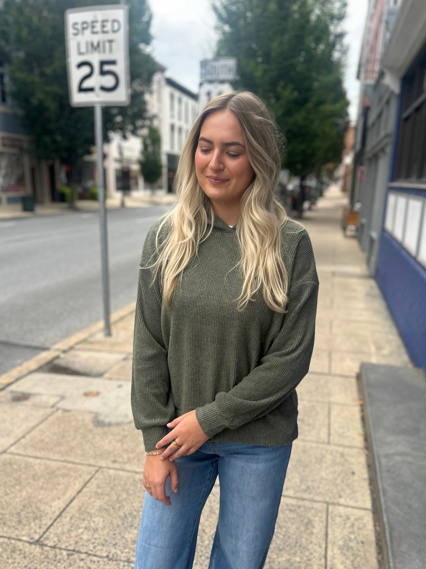 Covington Ribbed Hooded Sweater