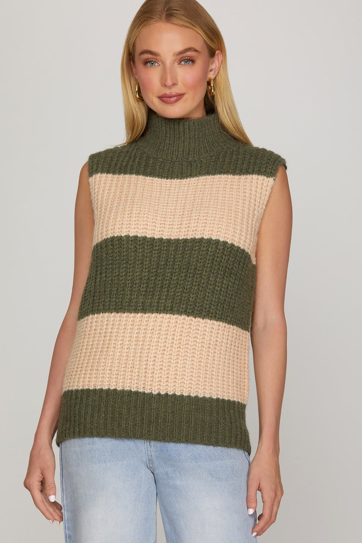 San Luis Mock Neck Top