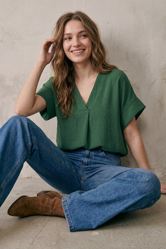 Kelso Vneck Blouse