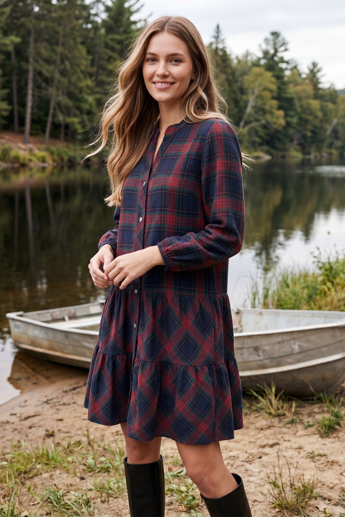 Scottsdale Plaid Dress