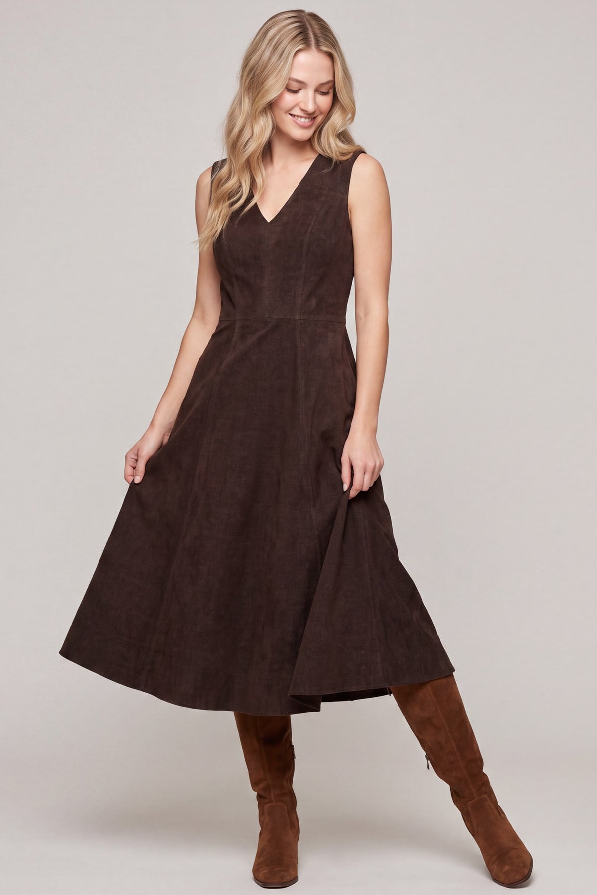 Goodyear Suede Dress