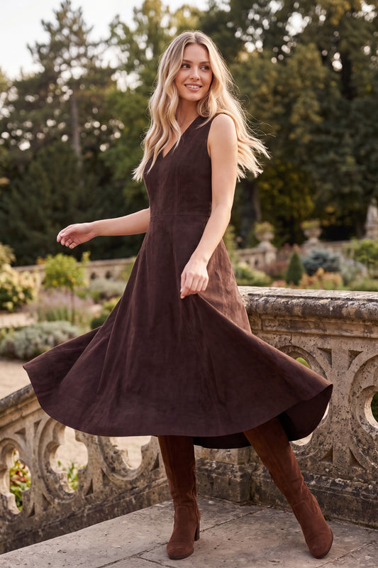 Goodyear Suede Dress
