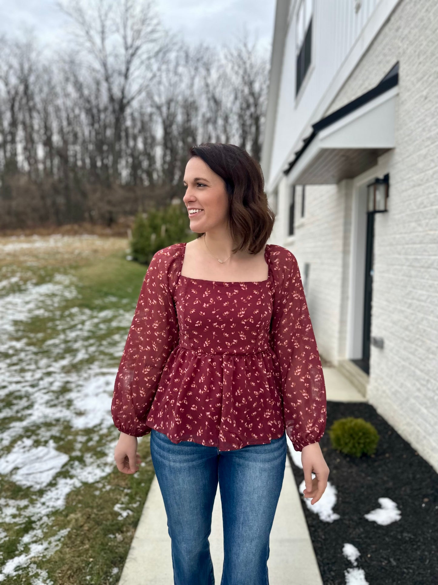 Juneau Square Neck Blouse