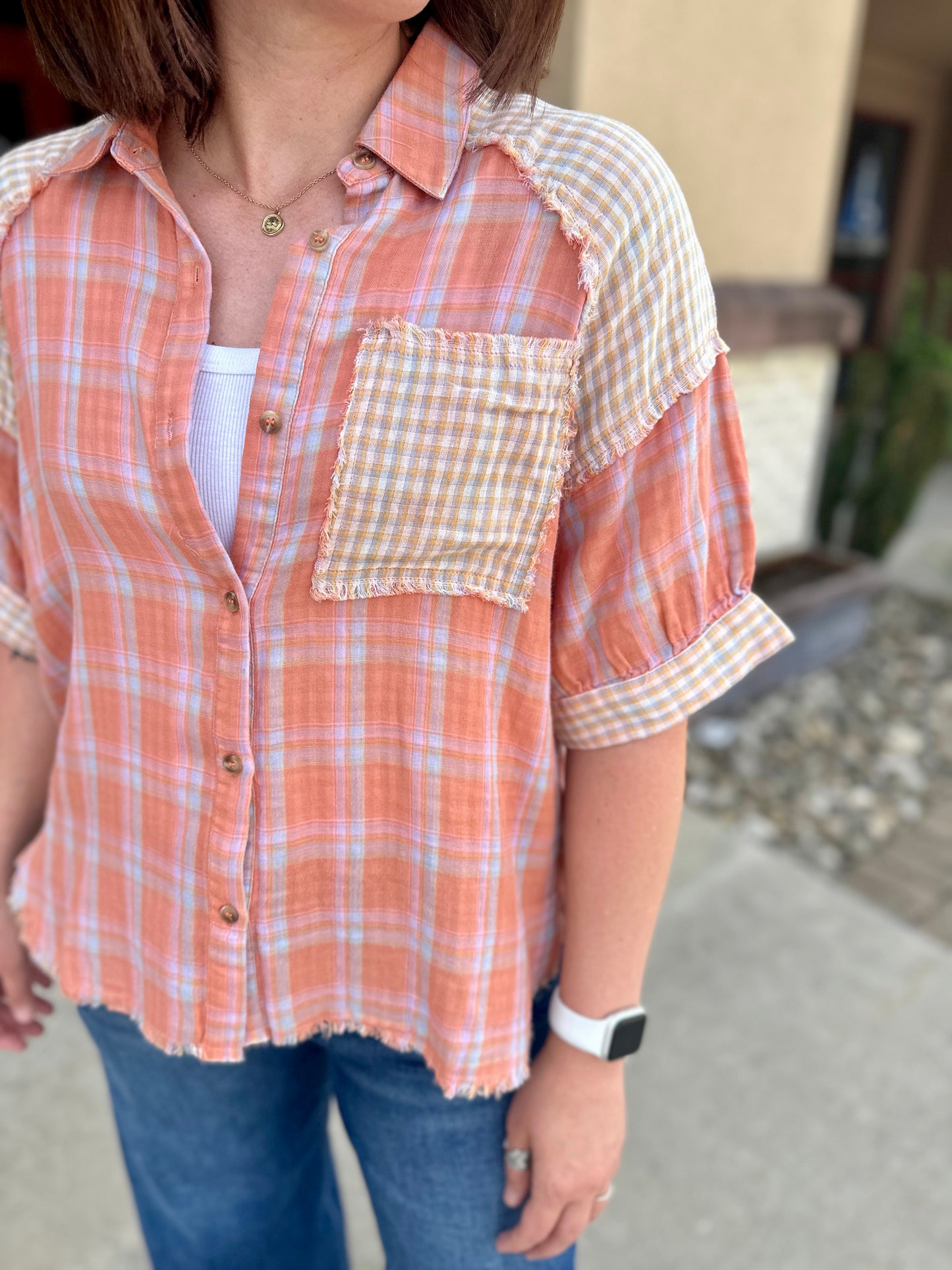 Wheaton Plaid Top