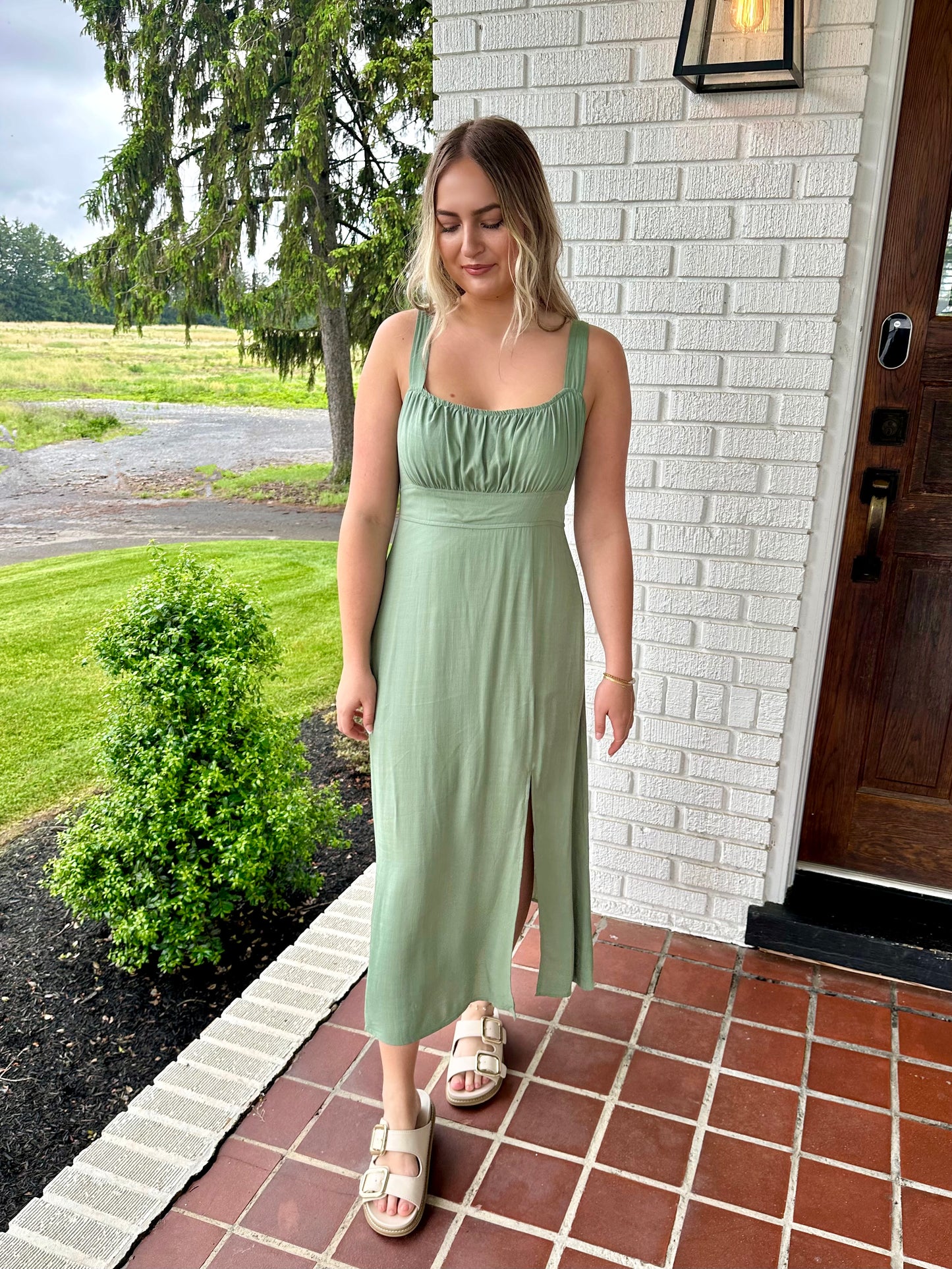 Rochester Peasant Midi Dress
