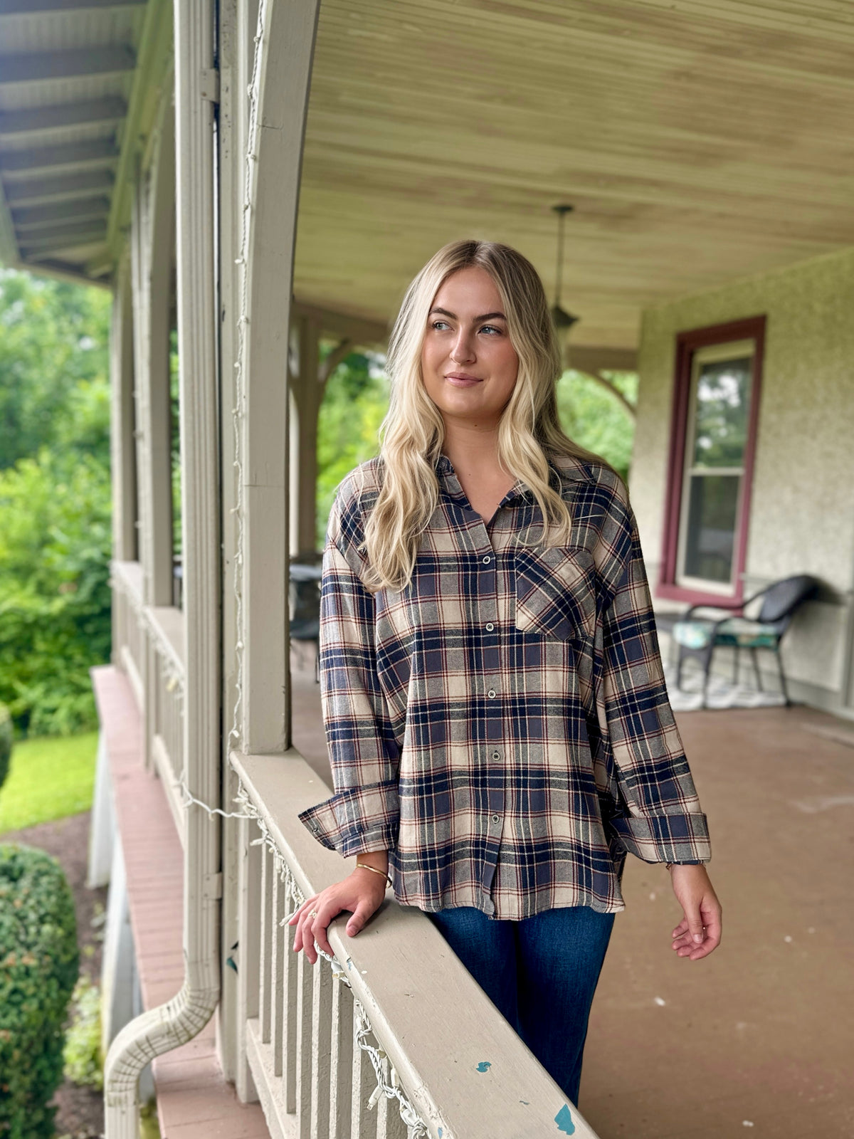 Stillwater Plaid Top