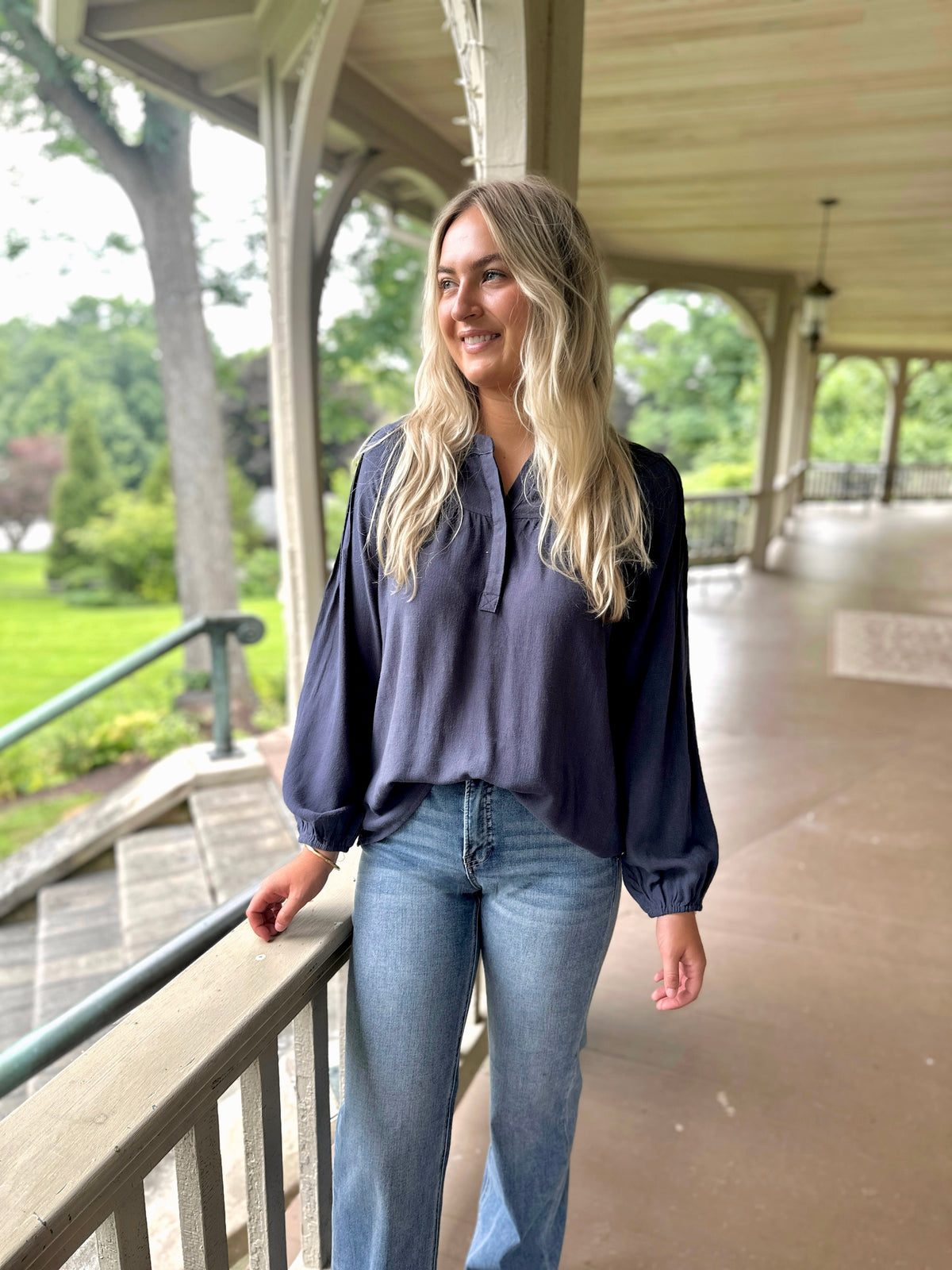 Hopkins Pintuck Top