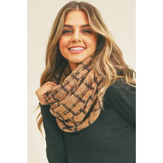 Plaid Infinity Scarf