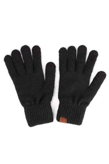 CC Heathered Knit Plain Gloves