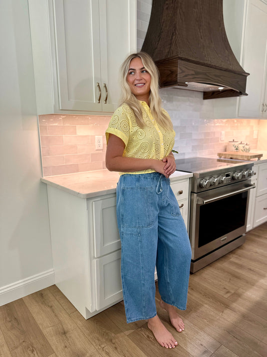 Avondale Flowy Denim Pants