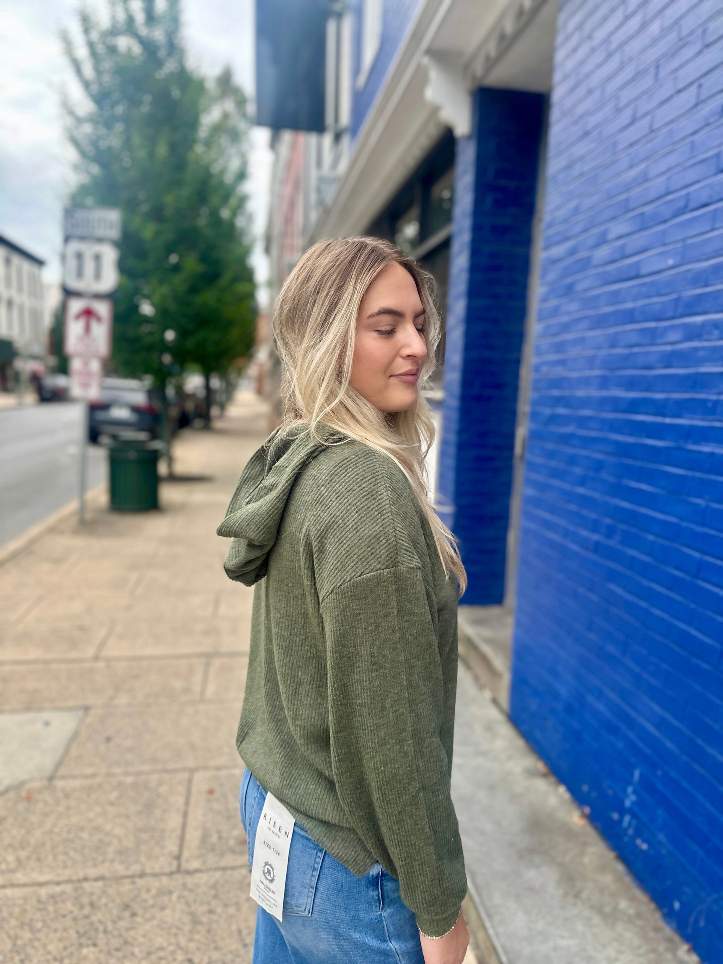 Covington Ribbed Hooded Sweater