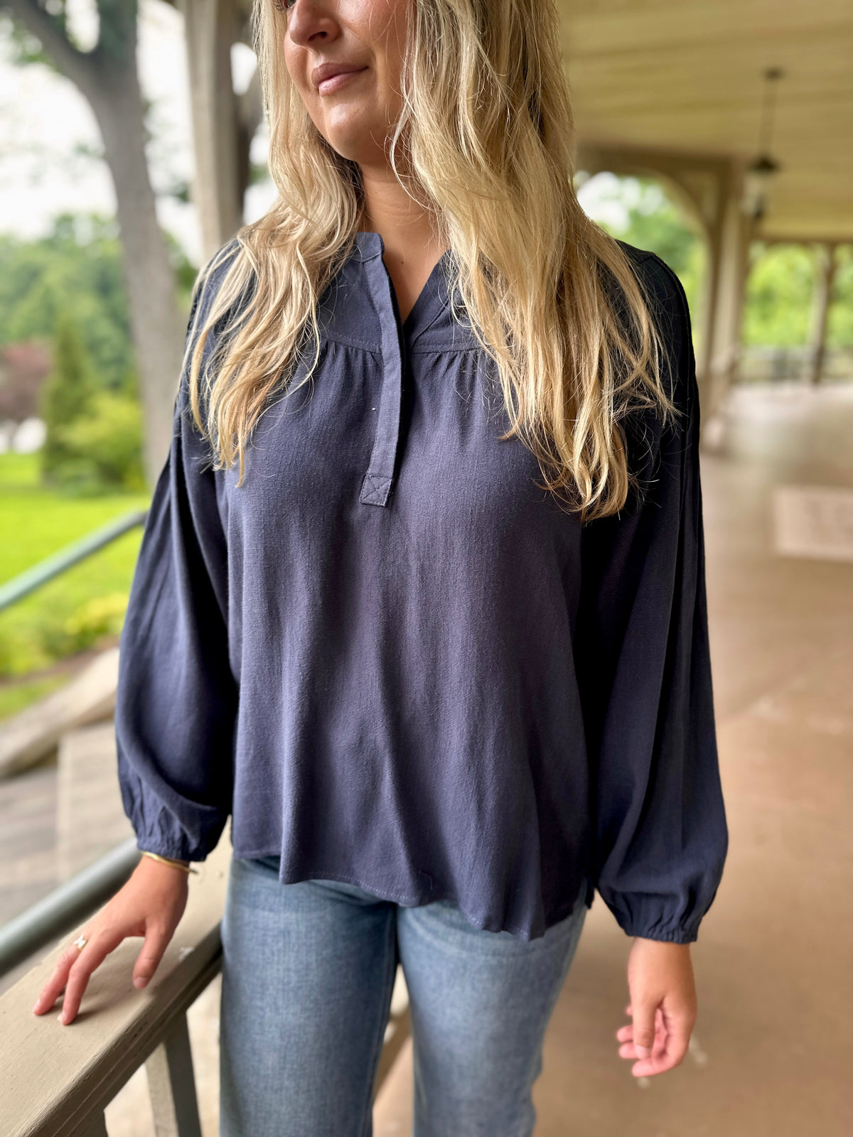 Hopkins Pintuck Top
