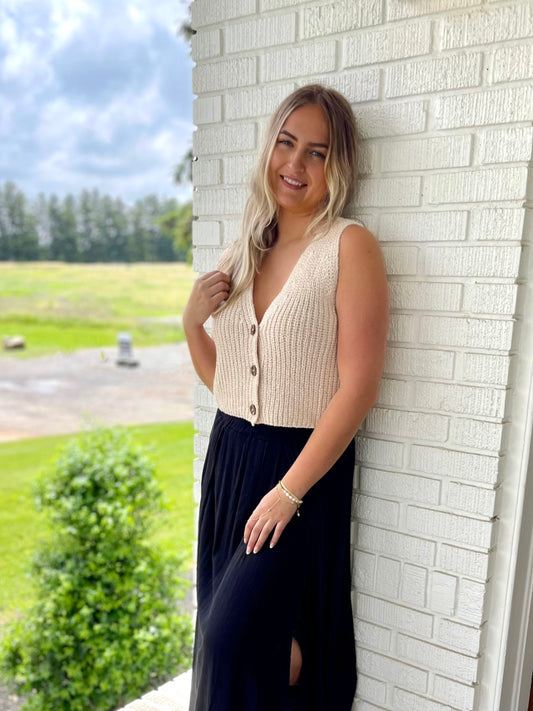 Lengby Button Up Vest