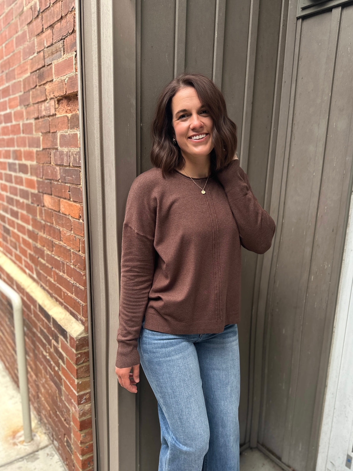 Fremont Double Front Seam Sweater